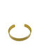 Steel Handcuff Bracelet Gold 10mm 1pc