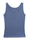 Women's Blouse with Straps Blue