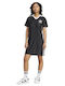 Adicolor 3-Stripes Summer Mini Athletic Dress Short Sleeve Black