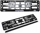 European Plastic Carbon Logo Hyundai License Plate Frame 1 Piece