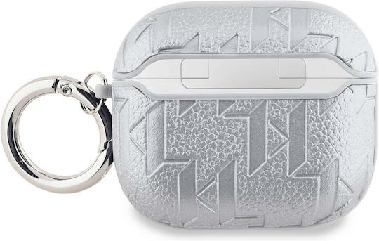 Karl Lagerfeld Choupette Head Case in Silver color for Apple AirPods 3