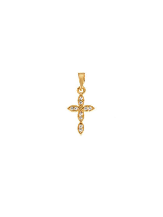 Senza Cross from Gold Plated Silver