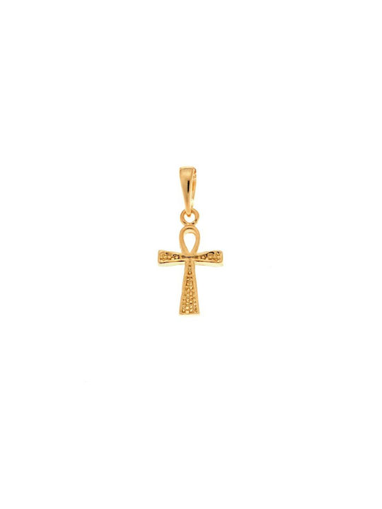 Senza Cross from Gold Plated Silver