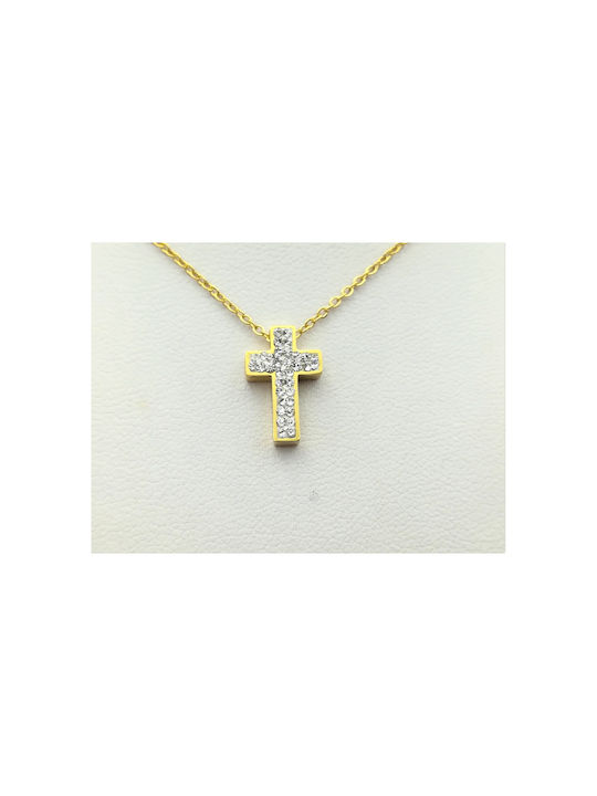 Cross from Gold Plated Steel