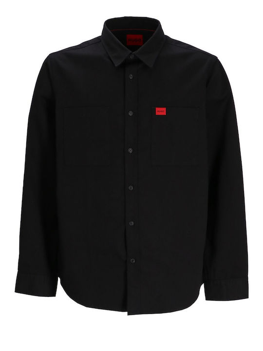 Hugo Boss Men's Shirt Cotton Black