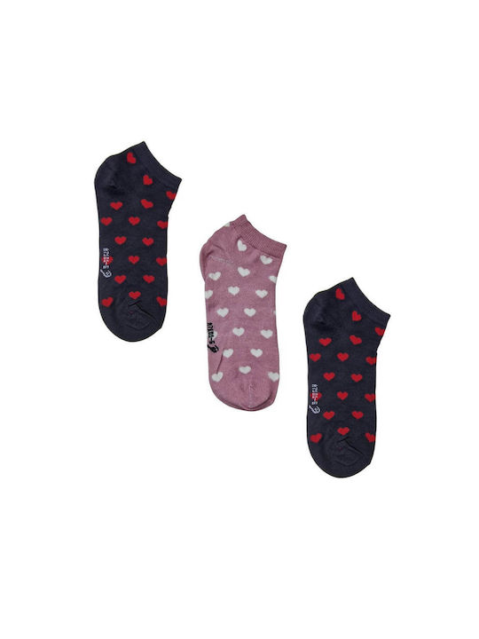 Tongyun Γυναικείες Κάλτσες Πολυχρωμο 3Pack