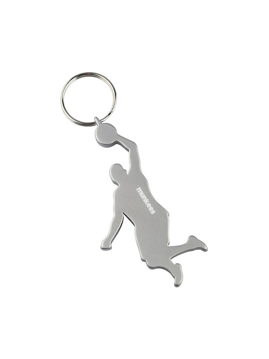 Munkees Keychain Opener Player Gray