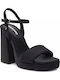 Din piele Sandale Negre
