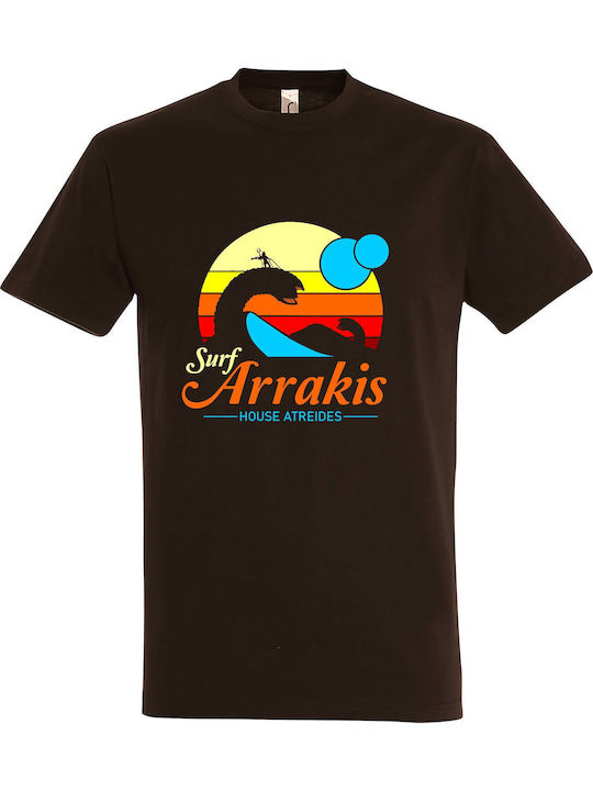 kirikoko Dune Surf Arrakis House Atreides T-shirt Brown Cotton