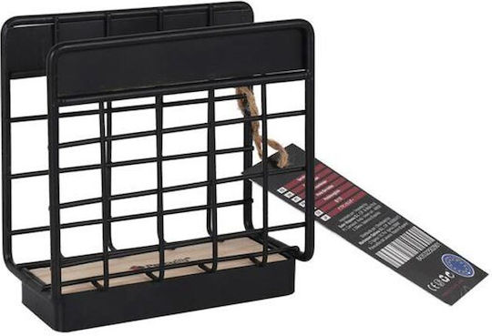 Metallic Napkin Holder Black 12x12x7cm MKT02901