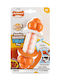 Nylabone Bone Toy for Puppy Chewable made of Rubber with Flavor Bacon Large Orange 1pcs