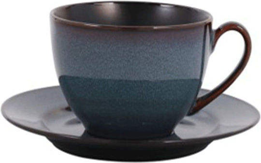 Cryspo Trio Cup Tea Ceramic Blue 230ml