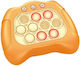 Pop It Fidget Spielzeug Flippy Konsole Interaktives Spiel Stressabbau Batteriebetrieben Abs Silikon Orange 12 x 10 x 5,8 cm