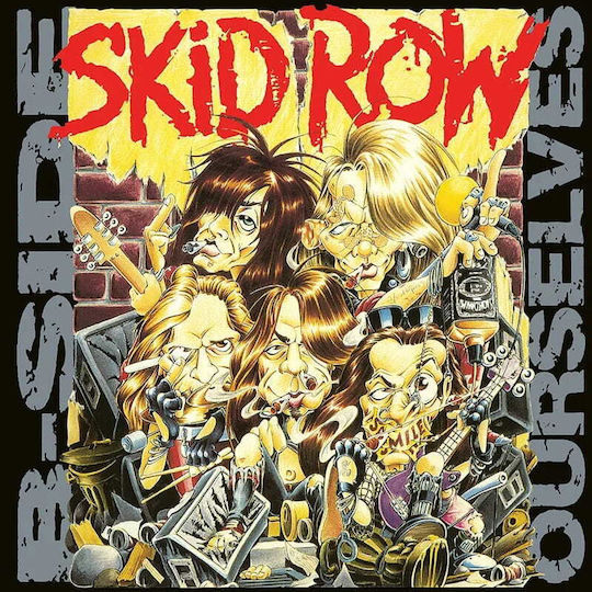 Bf23 Skid Row B-side Ourselves Lp Yellow & Black Marble Vinyl Limited Indie-exclusive