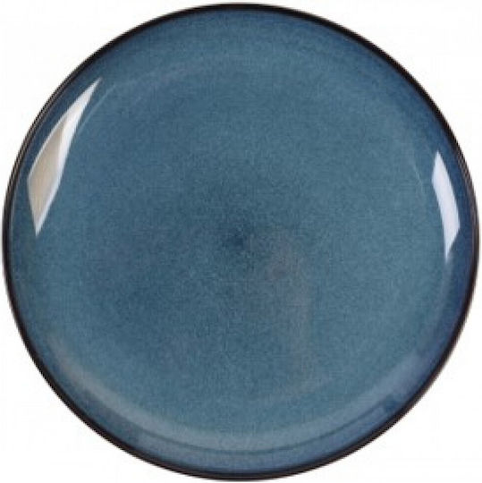 Cryspo Trio Plate Desert Ceramic Blue with Diameter 21cm
