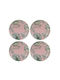 Artekko Plate Shallow Ceramic Green with Diameter 20cm 4pcs