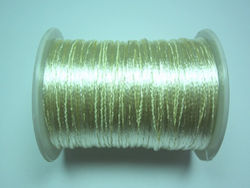 Mäuseschwanz Schnürsenkel aus Kunstleder Beige 1mm x 100m Mäuseschwanz Schnürsenkel aus Kunstleder Beige 1mm x 100m