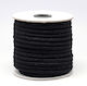 Tricotat Șiret Poliester Negru 6mm x 2.5m