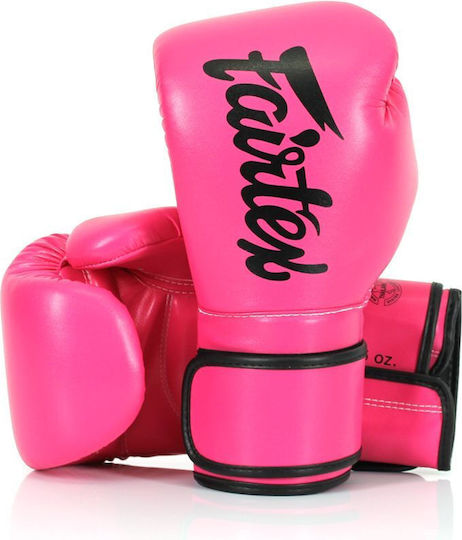 Fairtex Boxhandschuhe aus Synthetikleder für Kampf Rosa