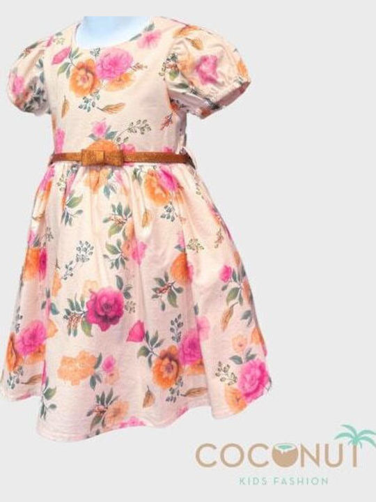 Children's Dress Floral Pouder Pink