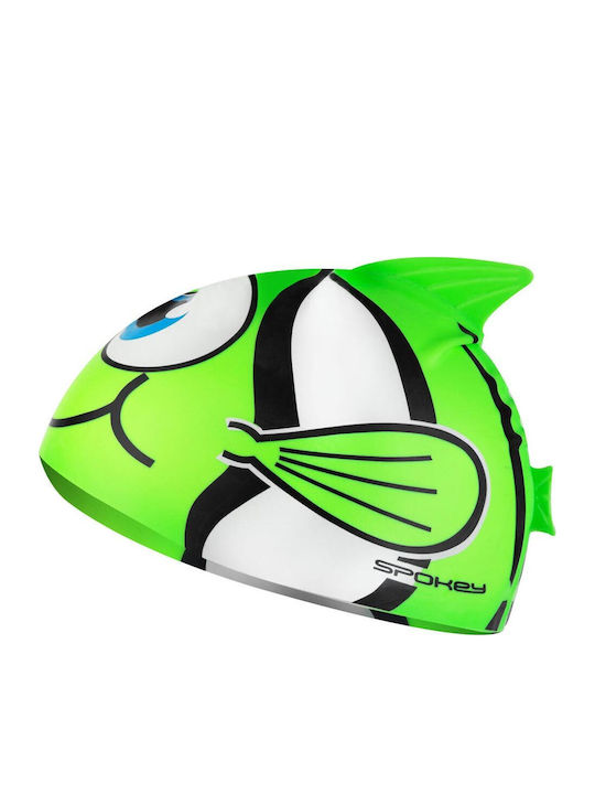Spokey Silicone Kids Swimming Cap Green