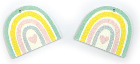Holzregenbogen Mittel 8cm X 7cm 0519707 Enthält 25 Stück