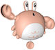 Bath Toy Children Flippy Crab 10 Cm Pink String