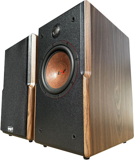 TRF WTCB652HS WTCB652HS B/BR PVC Pair of Hi-Fi Speakers Bookself 80W 2 No of Drivers Gold / Brown