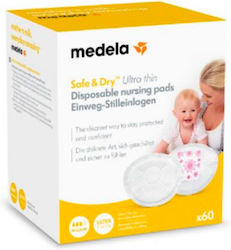 Medela Safe & Dry Breast Pads 60pcs