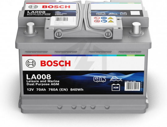 Bosch Batterie Auto mit Kapazität 70Ah und CCA 760A