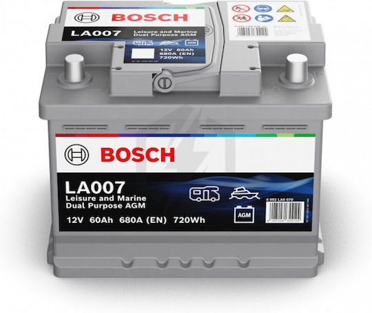 Bosch Μπαταρία Αυτοκινήτου με Χωρητικότητα 60Ah και CCA 680A