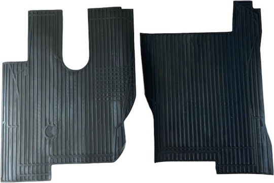 Front Mats 2pcs for Mercedes-Benz Actros Black