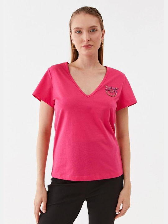 Pinko Femeie Tricou Fuchsia