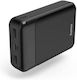 HAMA Eco Power 10 10000mAh cu 2 Porturi USB-A și Port USB-C Negru