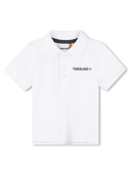 Timberland Kids' Polo Short Sleeve White