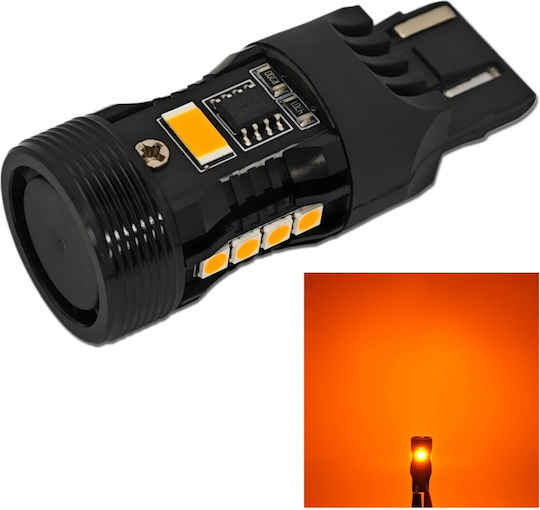 Lămpi Autoturismului W21W LED Portocaliu 12V 1buc