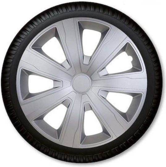 Autoline Car Hubcap Set Argo Tenzo 15" 4pcs Silver