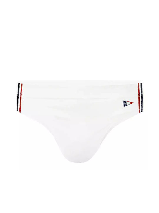 Scuola Nautica Italiana Men's Swimwear Slip white