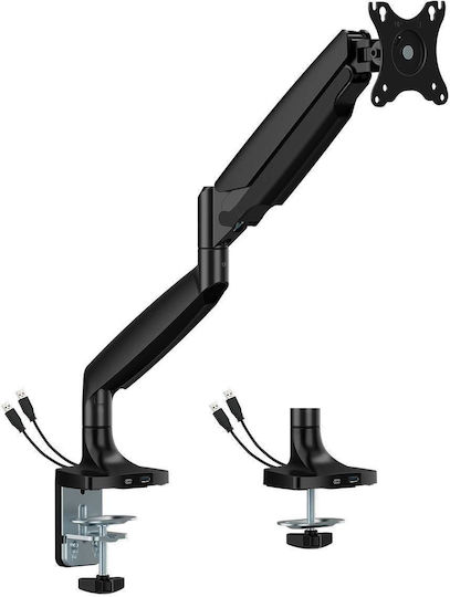 Spacetronik Ständer Auf dem Schreibtisch Bildschirm bis zu 45" mit Arm (SPA-S110B)
