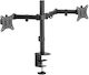 Spacetronik Stand Desk Mounted for 2 Monitors with Arm (SPA-120)
