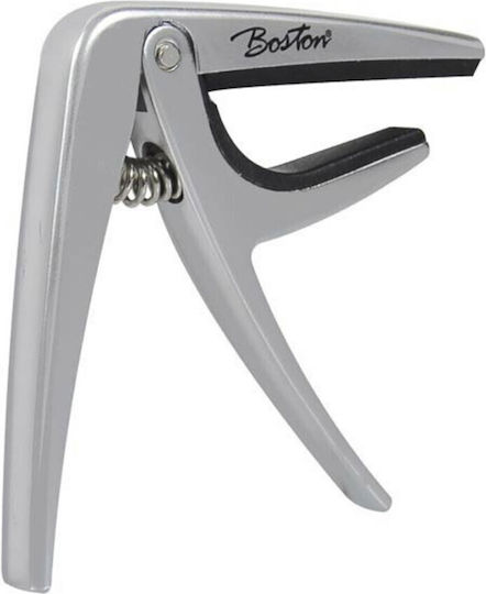 Boston Metallic Trigger Capo for Electric Guitar Silver