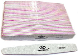 Globalnail Straight File 100/180 25pcs