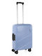 Jaslen Valiză De Călătorie De Cabină Tough Sapphire Blue Cu 4 Roți Înălțime 55 Cm