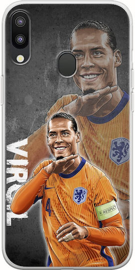 Euro 2024 Virgil Van Dijk Samsung Galaxy M20 Flexible Tpu Transparent Silicone