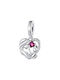 Silver me Charm Mutti aus Rosa Vergoldetem Silber Rosa