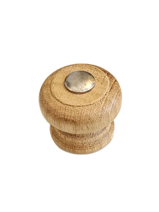 La Belle Maison Knob Furniture made of Wooden in Beige Color D30mm 135 1pcs