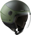 Tucano Urbano El' Pop Matt Airborne Green Motorradhelm Jet ECE 22.06 1250gr