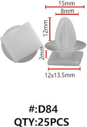 Maestro D84 Plastic Clips Door Trim Panel Fasteners