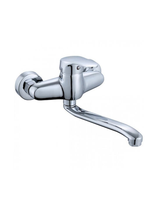Varte Küchenarmatur Wand Silber