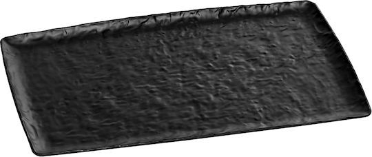 XM-Casa Servierplatte Rechteckig Melamin Schwarz 52.5x33cm 1Stück